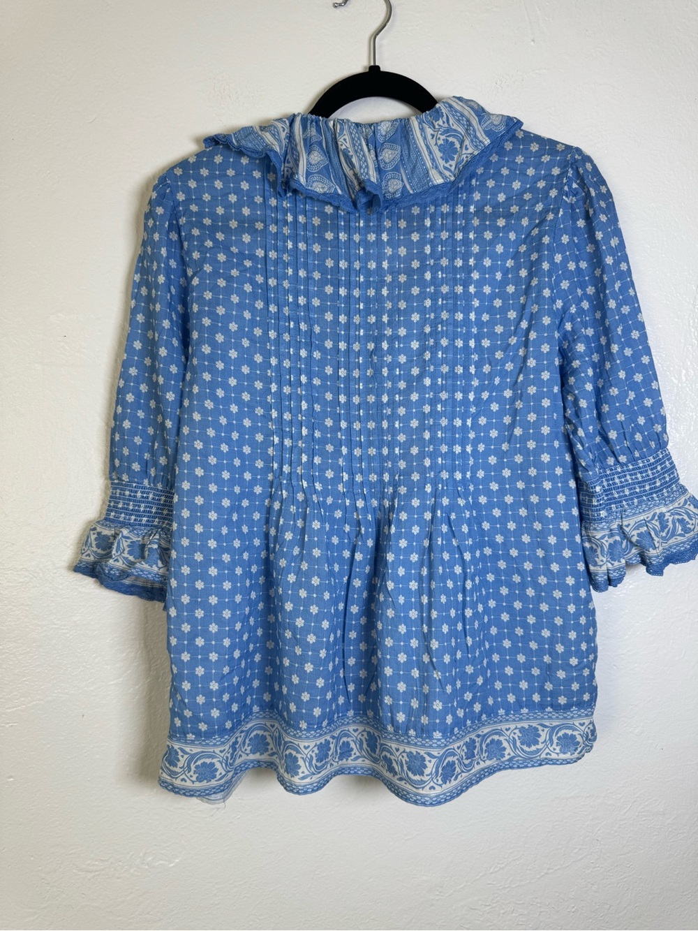 Sundance Darcy Ruffle Boho Button Up Top - Picture 3 of 14